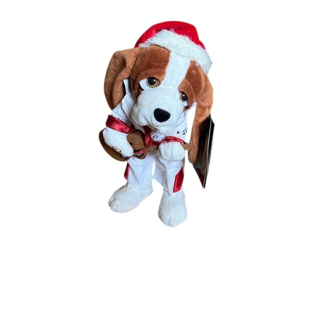 Sad‎ Sam Dan Dee Animated Musical Plush Hound Dog Santa 12